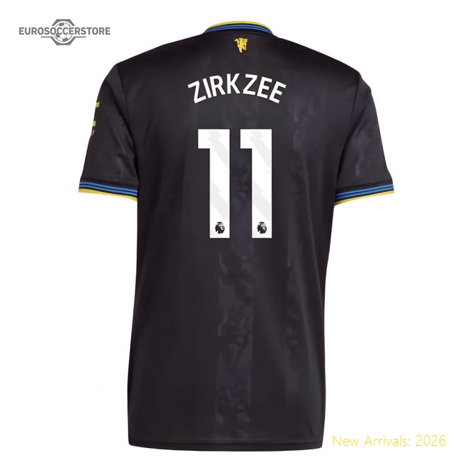 2025-2026 Manchester United Third Shirt (Zirkzee 11)-Vantage Point Soccer
