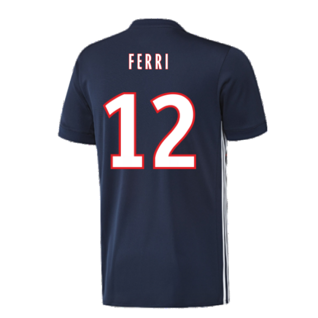 Lyon 2017-18 Away Shirt ((Excellent) L) (Ferri 12)-Vantage Point Soccer