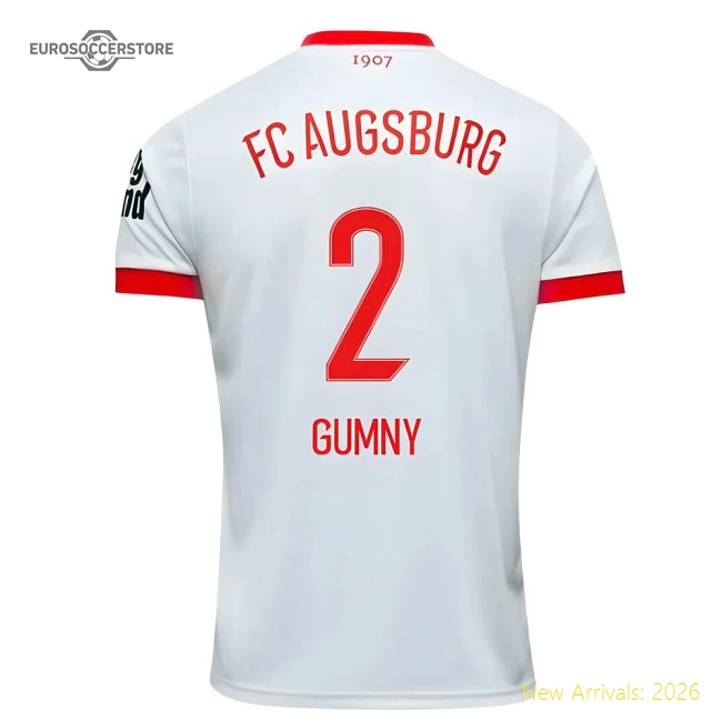 2025-2026 FC Augsburg Home Shirt (Gumny 2)-Vantage Point Soccer