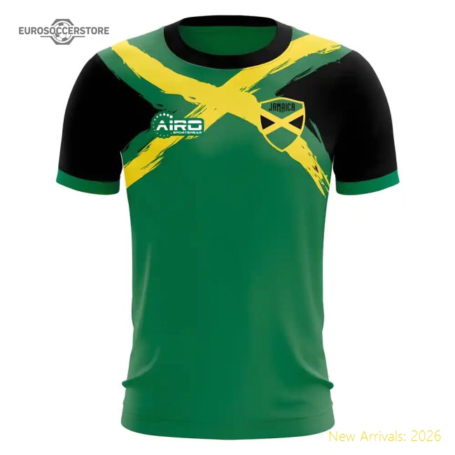 2025-2026 Jamaica Flag Concept Football Shirt - Baby-Vantage Point Soccer