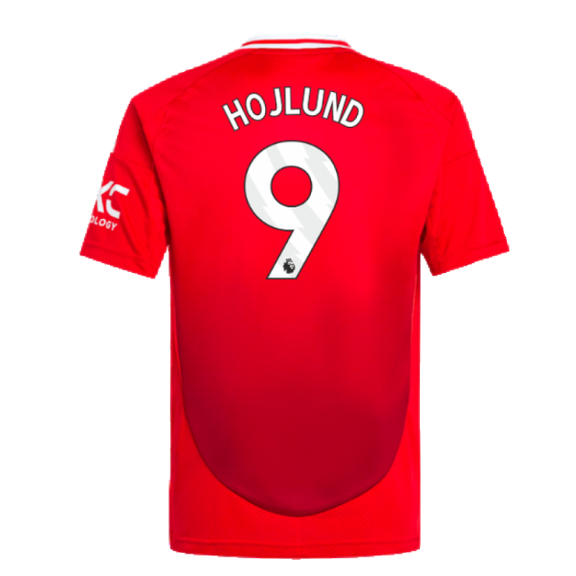 2024-2025 Man Utd Home Shirt (Kids) (Hojlund 9)-Vantage Point Soccer