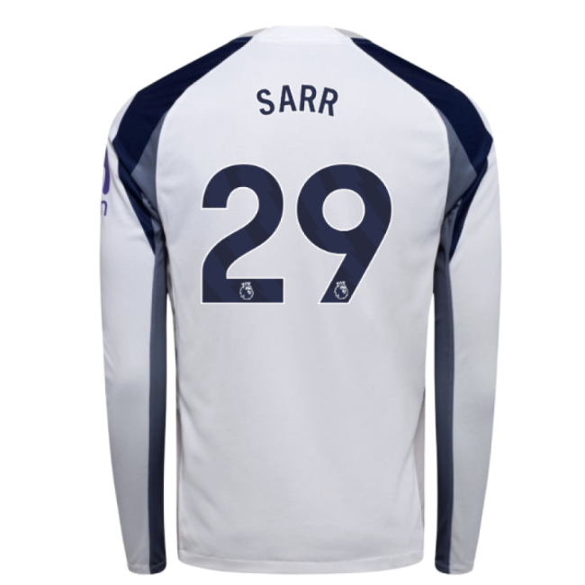 2025-2026 Tottenham Long Sleeve Home Shirt (Sarr 29)-Vantage Point Soccer