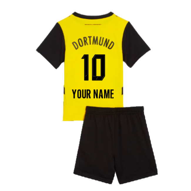 2024-2025 Borussia Dortmund Home Mini Kit (Your Name)-Vantage Point Soccer
