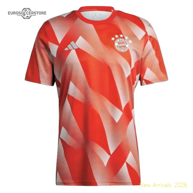 2023-2024 Bayern Munich Pre-Match Shirt (Red)-Vantage Point Soccer