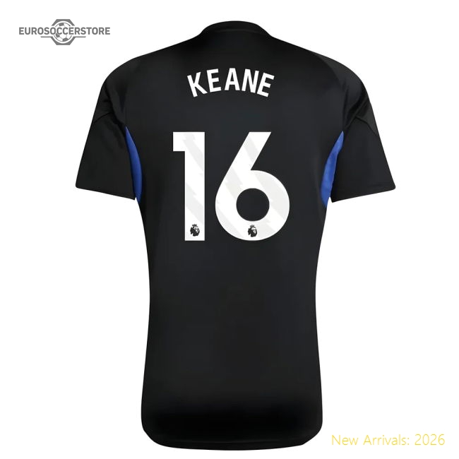 2025-2026 Man Utd EU Training Jersey (Black) - Kids (Keane 16)-Vantage Point Soccer