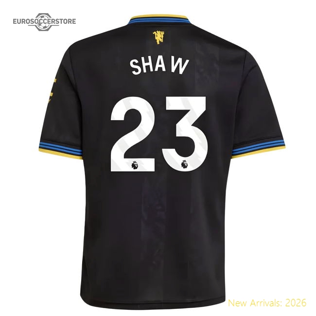 2025-2026 Man Utd Third Shirt (Kids) (Shaw 23)-Vantage Point Soccer
