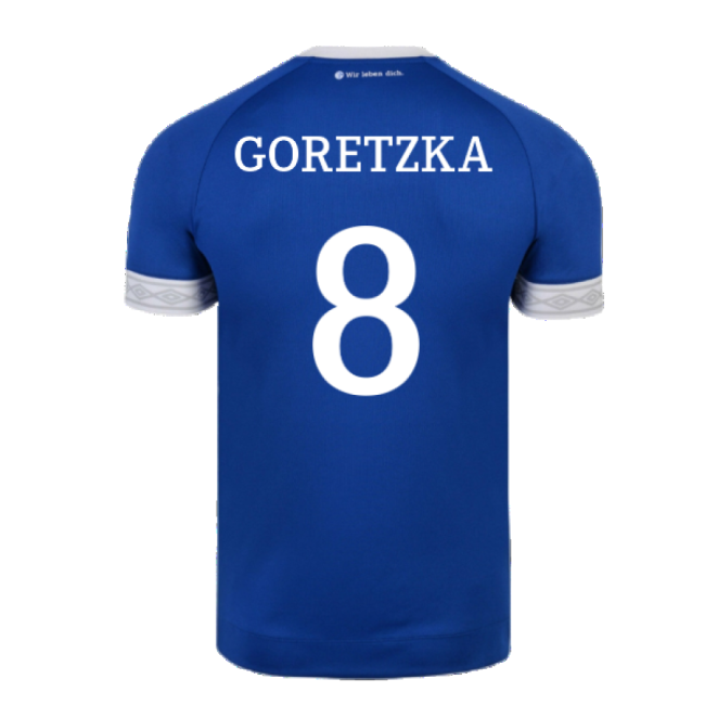 Schalke 2018-19 Home Shirt ((Mint) XXL) (Goretzka 8)-Vantage Point Soccer