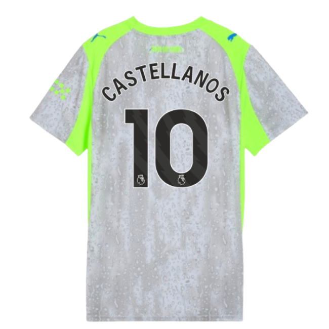 2025-2026 Man City Third Shirt (Womens) (Castellanos 10)-Vantage Point Soccer