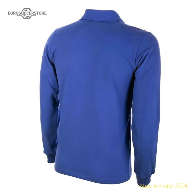 France 1950's Long Sleeve Retro Football Shirt-Vantage Point Soccer
