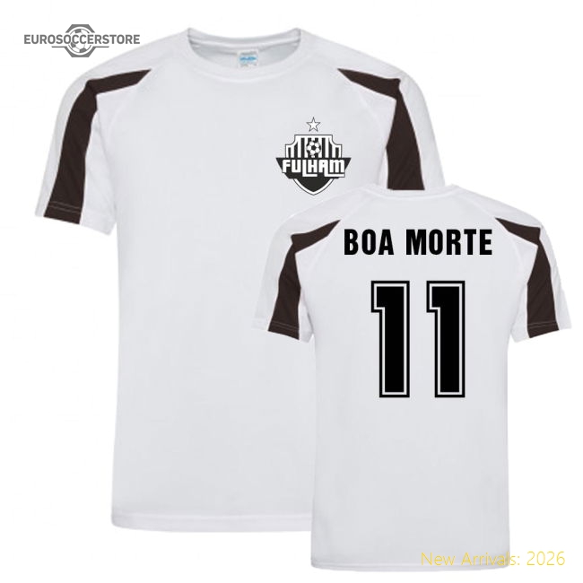 Luis Boa Morte Fulham Sports Training Jersey (White)-Vantage Point Soccer