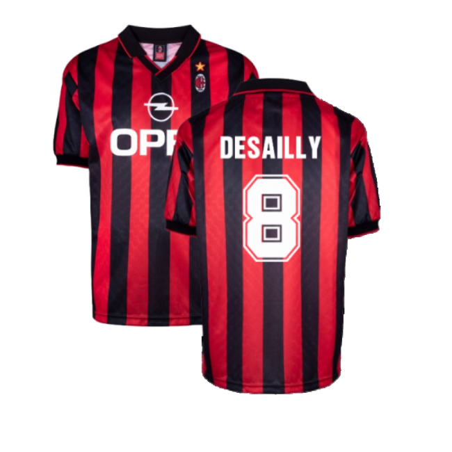 AC Milan 1996 Home Retro Shirt (DESAILLY 8)-Vantage Point Soccer
