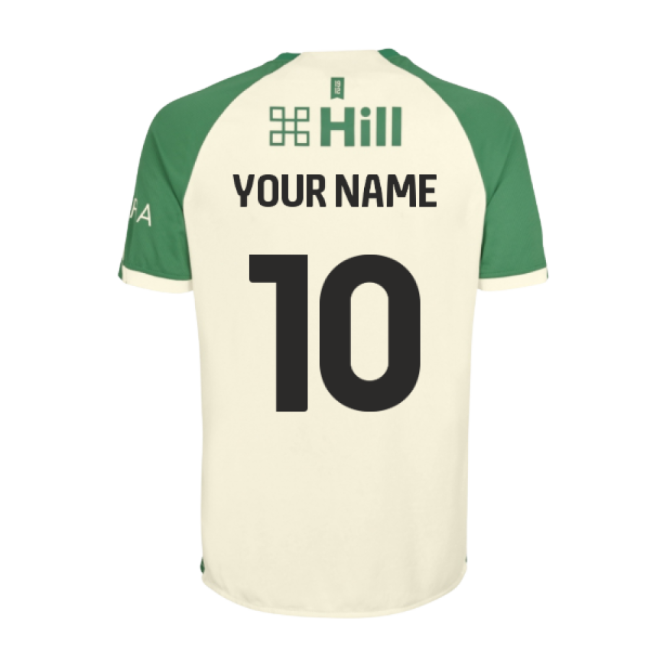 2025-2026 Cambridge United Away Shirt - Kids (Your Name)-Vantage Point Soccer