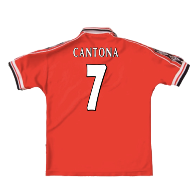 Manchester United 1998-2000 Home Shirt (XXL) (Excellent) (Cantona 7)-Vantage Point Soccer