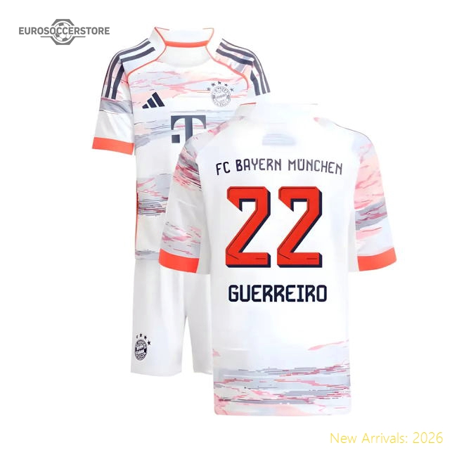 2025-2026 Bayern Munich Away Mini Kit (Guerreiro 22)-Vantage Point Soccer