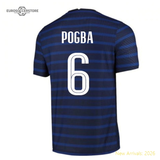 2020-2021 France Home Nike Vapor Match Shirt (POGBA 6)-Vantage Point Soccer