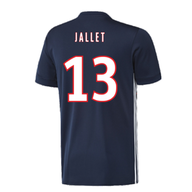 Lyon 2017-18 Away Shirt ((Excellent) L) (Jallet 13)-Vantage Point Soccer