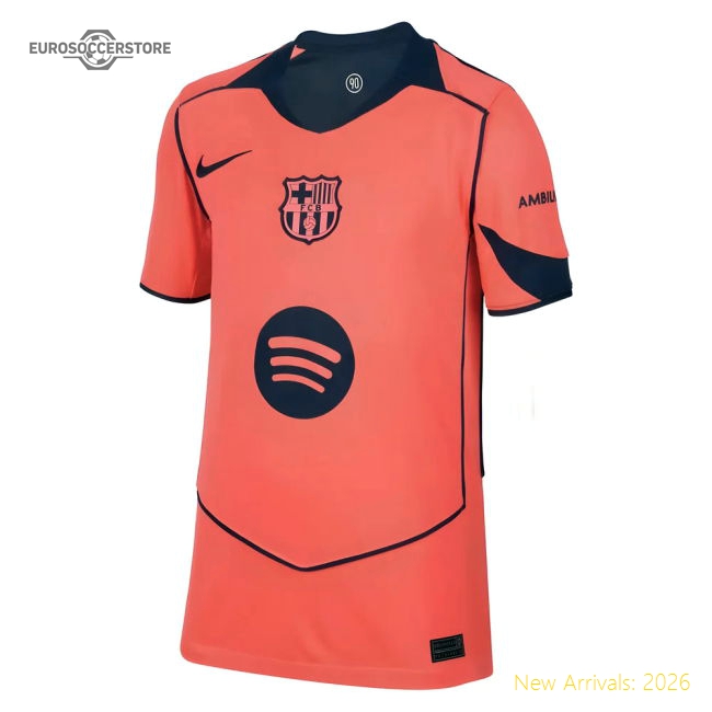 2025-2026 Barcelona Third Shirt (Kids)-Vantage Point Soccer