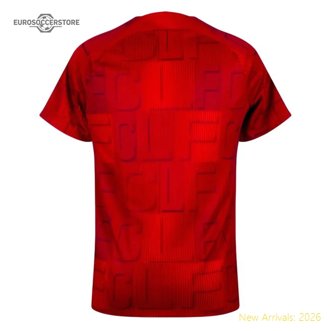 2023-2024 Liverpool Pre-Match Home Shirt (Red)-Vantage Point Soccer