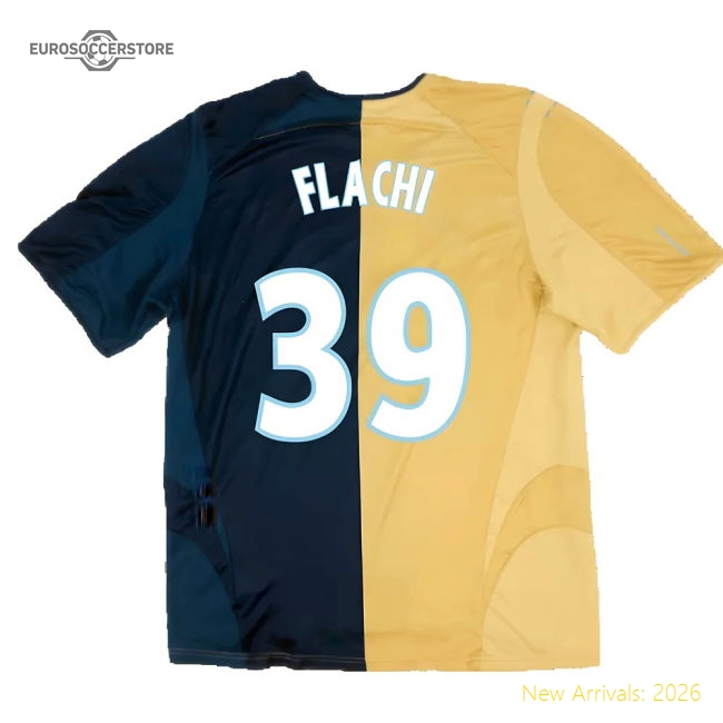 Marseille 2005-06 Third Shirt ((Excellent) L) (Flachi 39)-Vantage Point Soccer