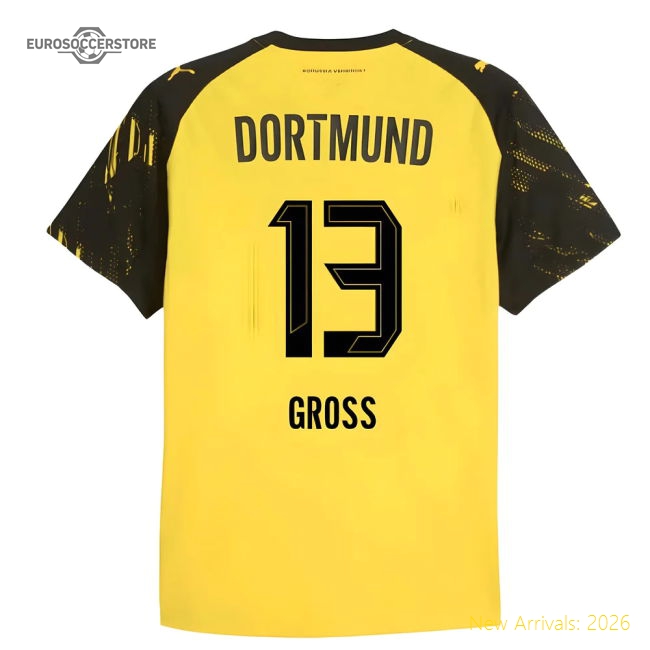 2025-2026 Borussia Dortmund Authentic Home Shirt (Gross 13)-Vantage Point Soccer