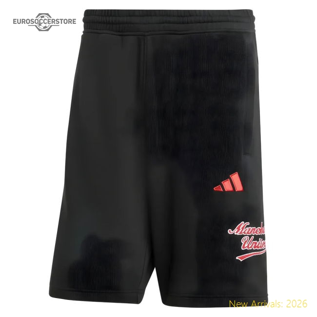 2025-2026 Man Utd US Shorts (Black)-Vantage Point Soccer