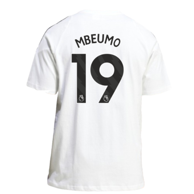 2025-2026 Man Utd Training Tee (White) (Mbeumo 19)-Vantage Point Soccer