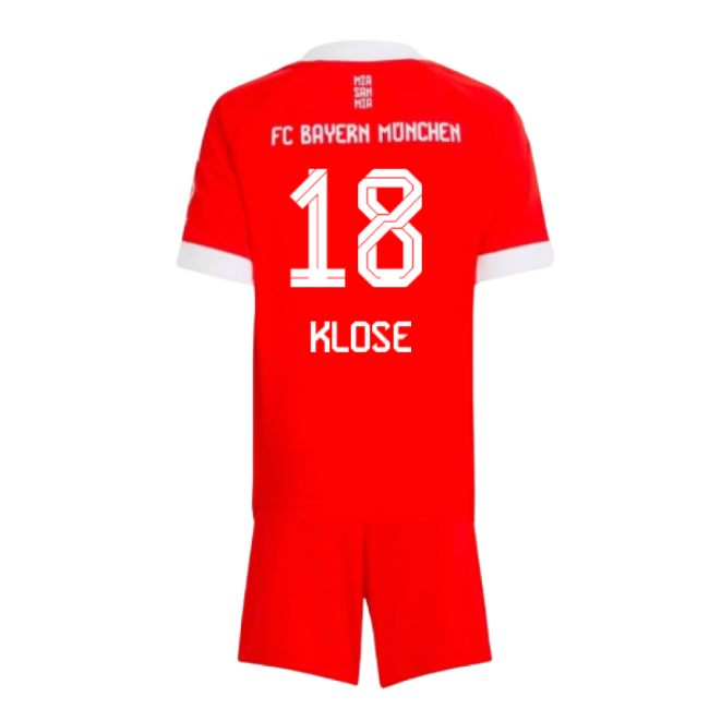 2025-2026 Bayern Munich Home Mini Kit (Klose 18)-Vantage Point Soccer
