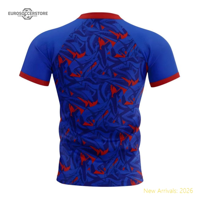 2025-2026 Chile Home Rugby Concept Shirt Baby-Vantage Point Soccer
