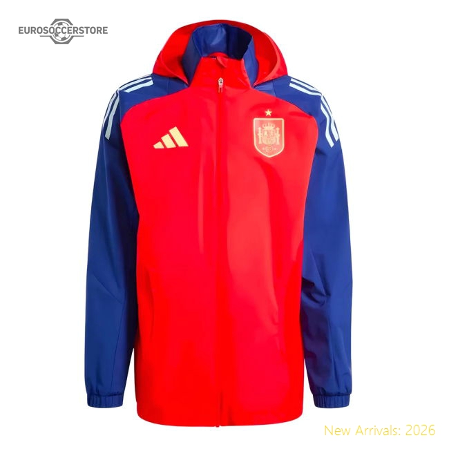 2024-2025 Spain Allweather Jacket (Red)-Vantage Point Soccer