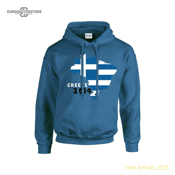 Greece 2014 Country Flag Hoody (blue)-Vantage Point Soccer