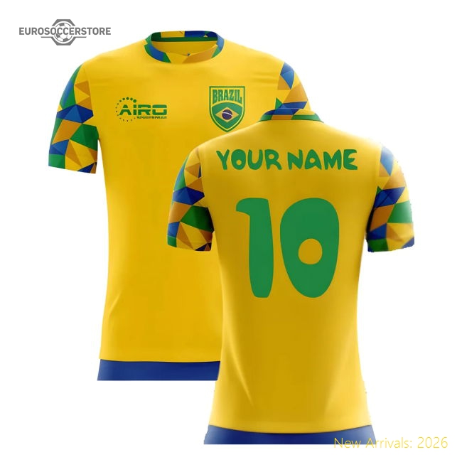 2025-2026 Brazil Home Concept Football Shirt (Your Name)-Vantage Point Soccer