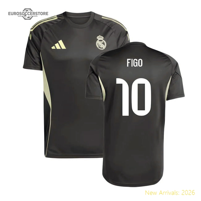 2025-2026 Real Madrid Training Jersey (Utility Grey) (Figo 10)-Vantage Point Soccer