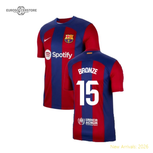 2023-2024 Barcelona Home Shirt (Bronze 15)-Vantage Point Soccer