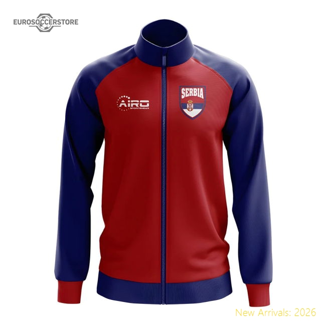Serbia Concept Football Track Jacket (Red)-Vantage Point Soccer