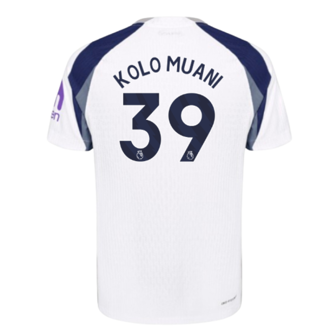 2025-2026 Tottenham Hotspur Authentic Home Shirt (Kolo Muani 39)-Vantage Point Soccer