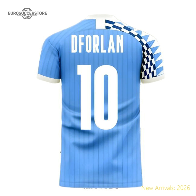 Uruguay 2025-2026 Home Concept Football Kit (Libero) (D FORLAN 10)-Vantage Point Soccer
