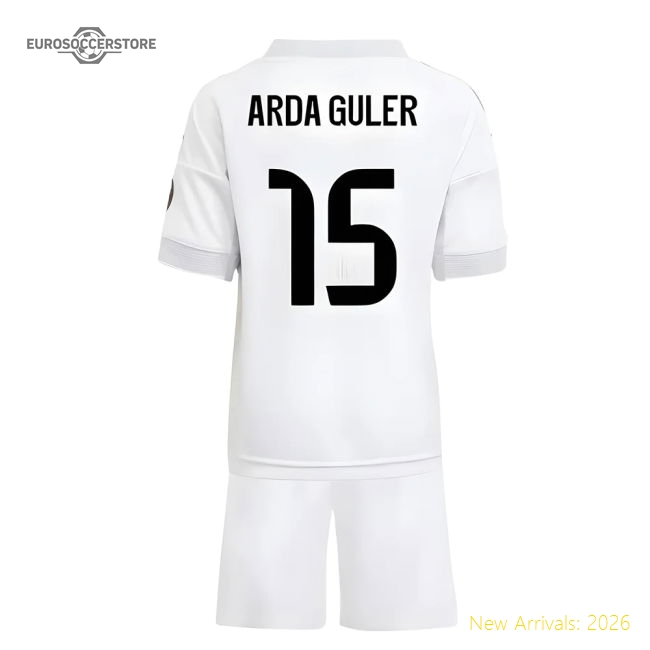 2025-2026 Real Madrid Home Mini Kit (Arda Guler 15)-Vantage Point Soccer