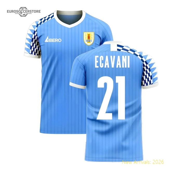 Uruguay 2025-2026 Home Concept Football Kit (Libero) (E CAVANI 21)-Vantage Point Soccer