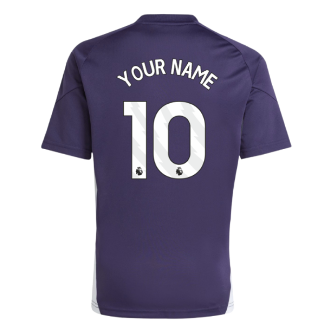 2025-2026 Man Utd Training Jersey (Aurora Plum) - Kids (Your Name)-Vantage Point Soccer
