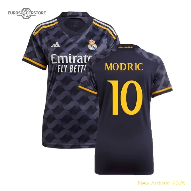 2023-2024 Real Madrid Away Shirt (Ladies) (Modric 10)-Vantage Point Soccer