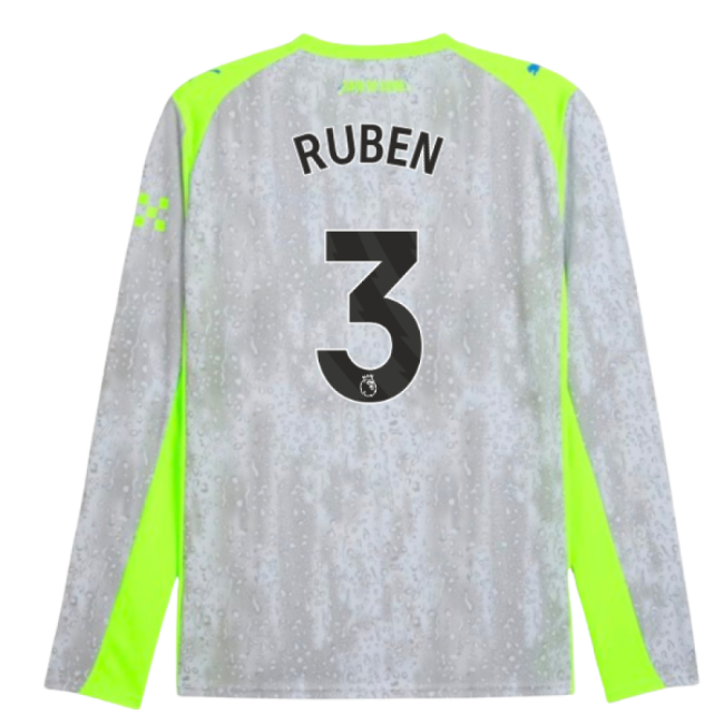 2025-2026 Man City Long Sleeve Third Shirt (Ruben 3)-Vantage Point Soccer
