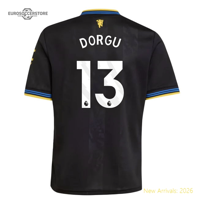 2025-2026 Man Utd Third Shirt (Kids) (Dorgu 13)-Vantage Point Soccer