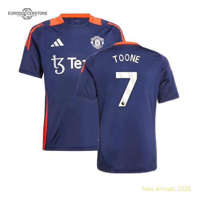 2024-2025 Man Utd Training Jersey (Night Indigo) - Kids (Toone 7)-Vantage Point Soccer