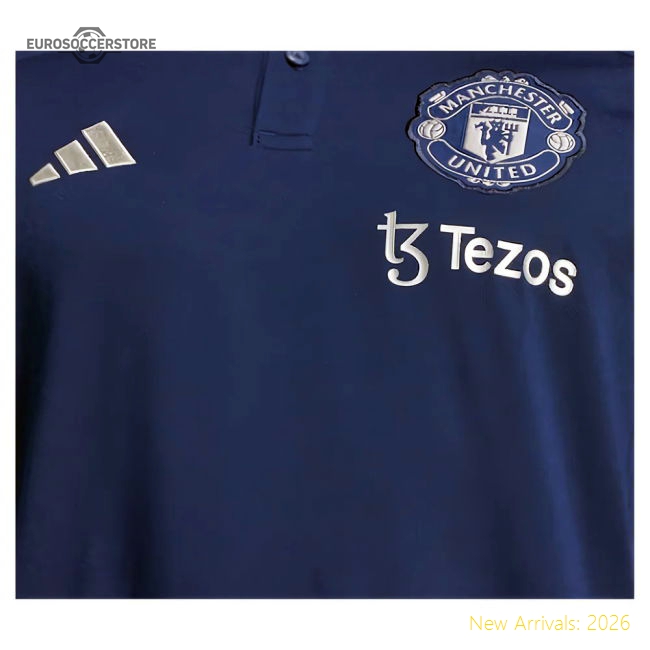 2024-2025 Man Utd Polo Shirt (Night Indigo)-Vantage Point Soccer