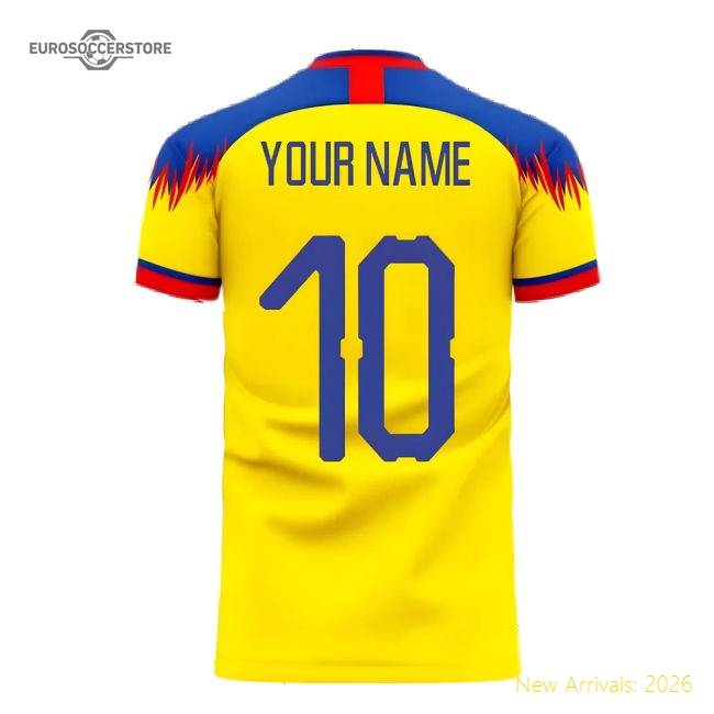Ecuador 2025-2026 Home Concept Football Kit (Libero) (Your Name)-Vantage Point Soccer