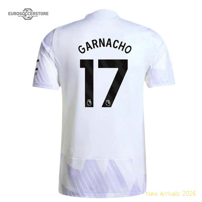 2025-2026 Man Utd Authentic Away Shirt (Garnacho 17)-Vantage Point Soccer