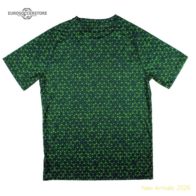 2025-2026 Man City Warm Up Jersey (Green Terrain) - Kids-Vantage Point Soccer