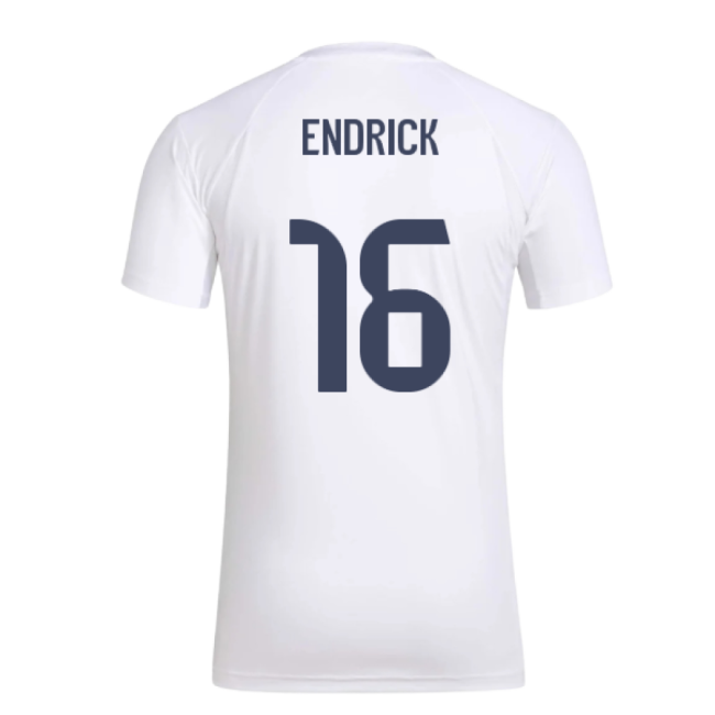 2025-2026 Real Madrid Seasonal Graphic Tee (White) (Endrick 16)-Vantage Point Soccer