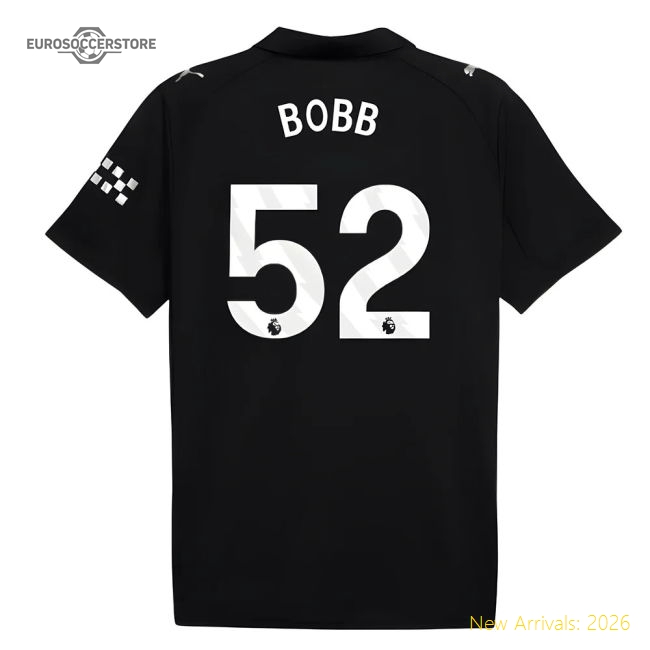 2025-2026 Man City Away Shirt (Bobb 52)-Vantage Point Soccer