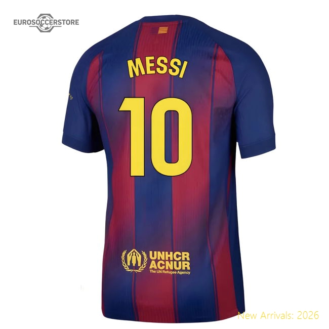 2025-2026 Barcelona Authentic Home Shirt (Messi 10)-Vantage Point Soccer